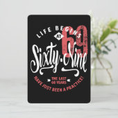 人生は69時に始まる |第69誕生日 カード (スタンド正面)