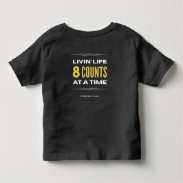 "人生は8カウントで楽しむ" 子供用Tシャツ トドラーTシャツ