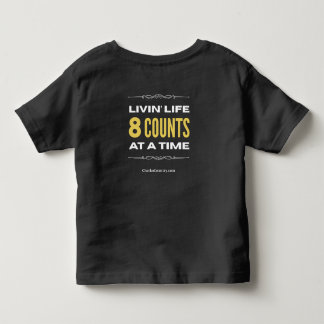 "人生は8カウントで楽しむ" 子供用Tシャツ トドラーTシャツ