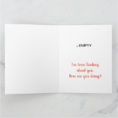 人生は、あなたの漫画のチョコレートの箱の恋しく思ようなものだ カード (内部)