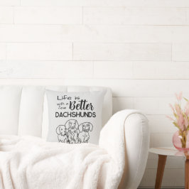 人生は、いくつかのダックスフントのドードルで良い クッション