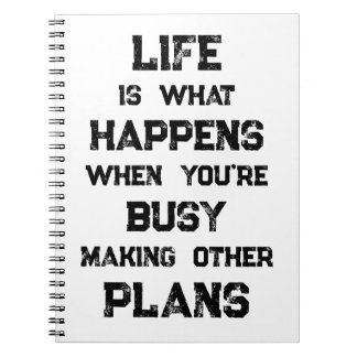 人生は…おもしろいやる気を起こさせる引用文 ノートブック