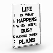 人生は…おもしろいやる気を起こさせる引用文 フォトブロック (左)