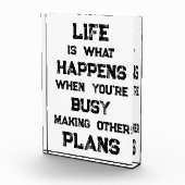 人生は…おもしろいやる気を起こさせる引用文 フォトブロック (右)