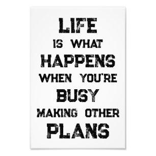 人生は…おもしろいやる気を起こさせる引用文 フォトプリント