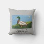 「人生は、それがいちばん詰まっているだけじゃない!」 クッション (正面)