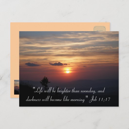 「人生は…」 – はがき (正面/裏面)