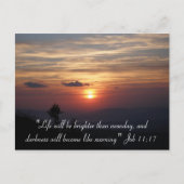 「人生は…」 – はがき (正面)