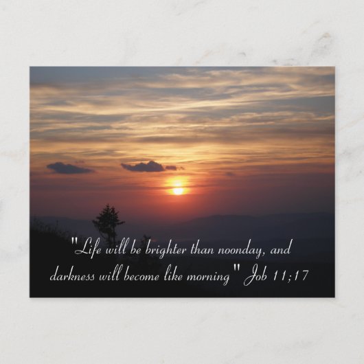 「人生は…」 – はがき (正面)