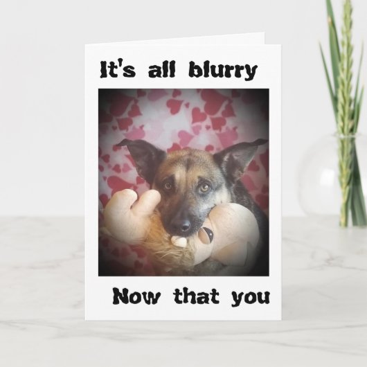 人生は**ぼやけ**『お前は去った!』 カード (正面)