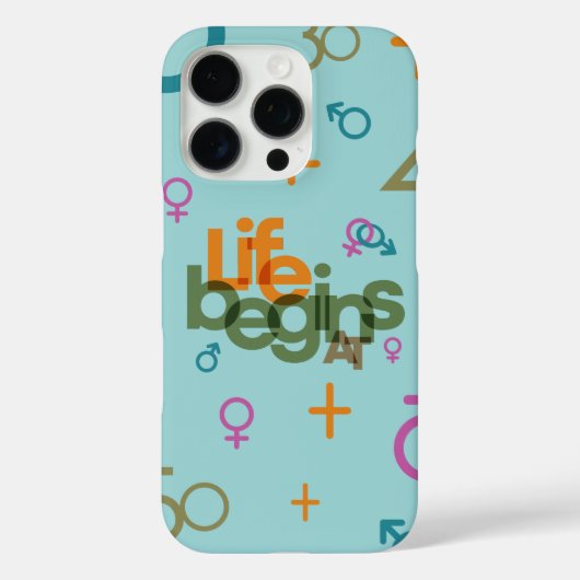 「人生は（カスタマイズ）から始まる」 Case-Mate iPhoneケース (裏面)