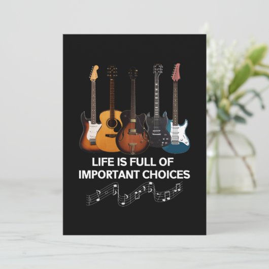 人生は、ギター愛好者の大切な選択に満ちている シーズンカード (スタンド正面)