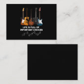 人生は、ギター愛好者の大切な選択に満ちている 名刺 (正面/裏面)