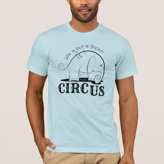 人生は…ゾウ・ドードル Tシャツ (正面)