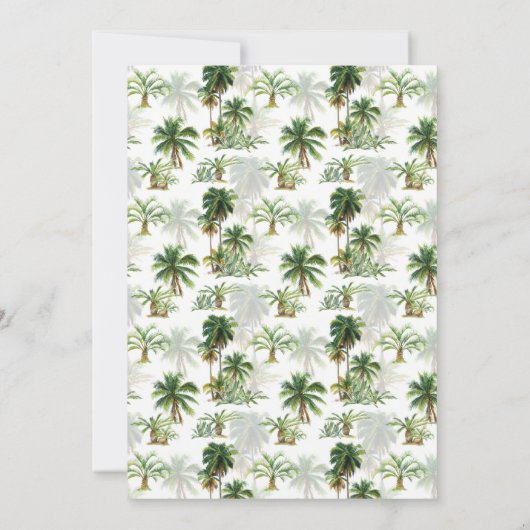 人生は、ビーチの動く発表で良い 招待状 (裏面)