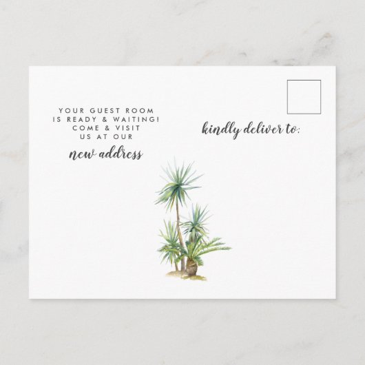 人生は、ビーチの動く発表で良い 案内ポストカード (裏面)