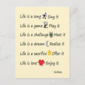 人生は ポストカード (正面)