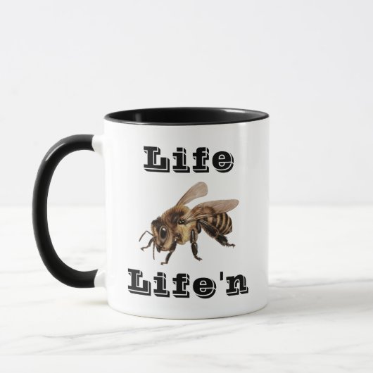 "人生はB Life"n" マグカップ (左)
