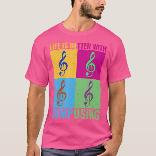 人生はCを構成する方がカラフル良クラシカルい Tシャツ (正面)