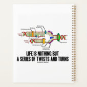 人生はDNAの紆余曲折の連続にすぎない プランナー手帳 (裏面)