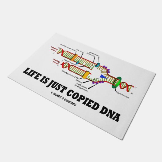 人生はDNA分子生物学のユーモアを真似ただけ ドアマット (アングル)