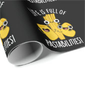 人生はPun Dark BGおもしろいの設備に満ち ラッピングペーパー (ロールコーナー)