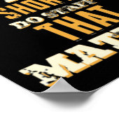 人生はSステッカーの短いDoスタッフ ポスター (角)