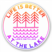人生はSmith Lake Stickerで良いデカール シール (正面)