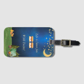 人生はS'moreおもしろいとツインズラゲッジタグ ラゲッジタグ (正面横)