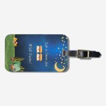 人生はS'moreおもしろいとツインズラゲッジタグ