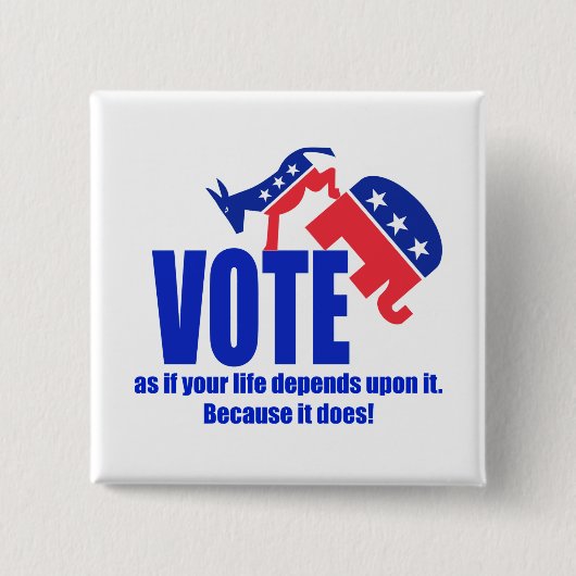 人生もしの左右で投票する 缶バッジ (正面)