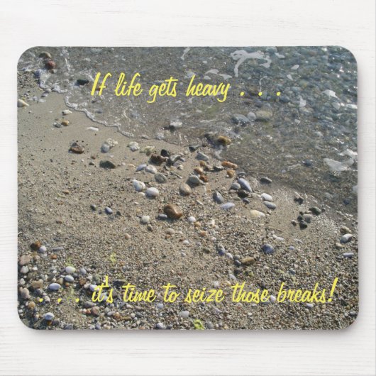 人生もしは重くなる時間だ…マウスパッド(2) マウスパッド (正面)