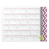 人生もっと整理して。食料品ショッピングリストティアパッド ノートパッド (正面)