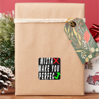 人生やる気を起こさせる引用文 スクエアシール