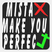 人生やる気を起こさせる引用文 スクエアシール (正面)