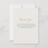 人生よく住んでいる正方形の写真中立の葬儀 サンキューカード (裏面)