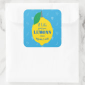 人生よもし与えりレモン、テキーラと塩をつかむ スクエアシール (バッグ)