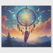 人生より大きい、山と夢のキャッチャー ラッピングペーパー (フラット)