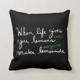 人生よ与えりレモンズライムはマルガリータを作る クッション