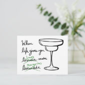 人生よ与えりレモンズライムはマルガリータを作る ポストカード (スタンド正面)