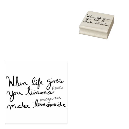 人生よ与えりレモンズライムはマルガリータを作る ラバースタンプ (押印)