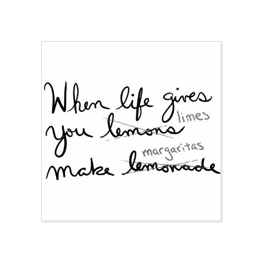 人生よ与えりレモンズライムはマルガリータを作る ラバースタンプ (インプリント)