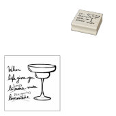 人生よ与えりレモンズライムはマルガリータを作る ラバースタンプ (押印)