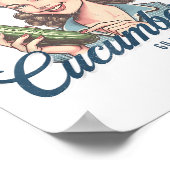 人生をキュウリ与えとする大人のジョーク ポスター (角)