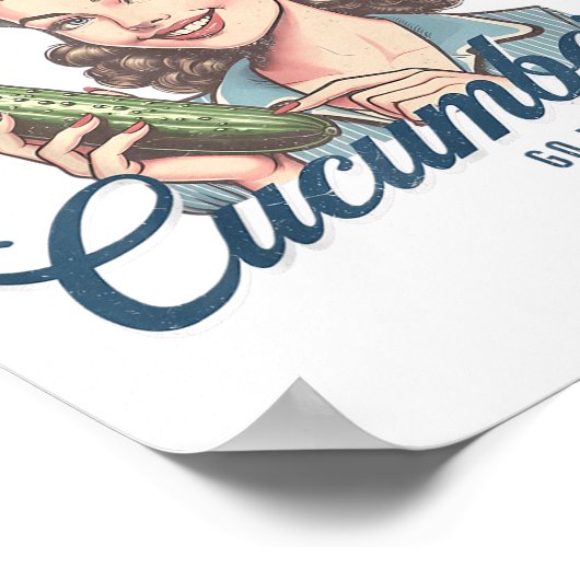 人生をキュウリ与えとする大人のジョーク ポスター (角)