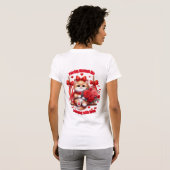 人生をゴロゴロと - かわいいバレンタインの子猫のブランコ Tシャツ (裏面フル)