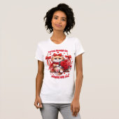 人生をゴロゴロと - かわいいバレンタインの子猫のブランコ Tシャツ (正面フル)