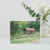 人生をシンプルにする ポストカード (スタンド正面)