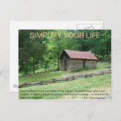 人生をシンプルにする ポストカード (正面/裏面)