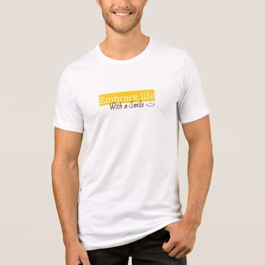 人生をスマイルする トライブレンドTシャツ (正面)